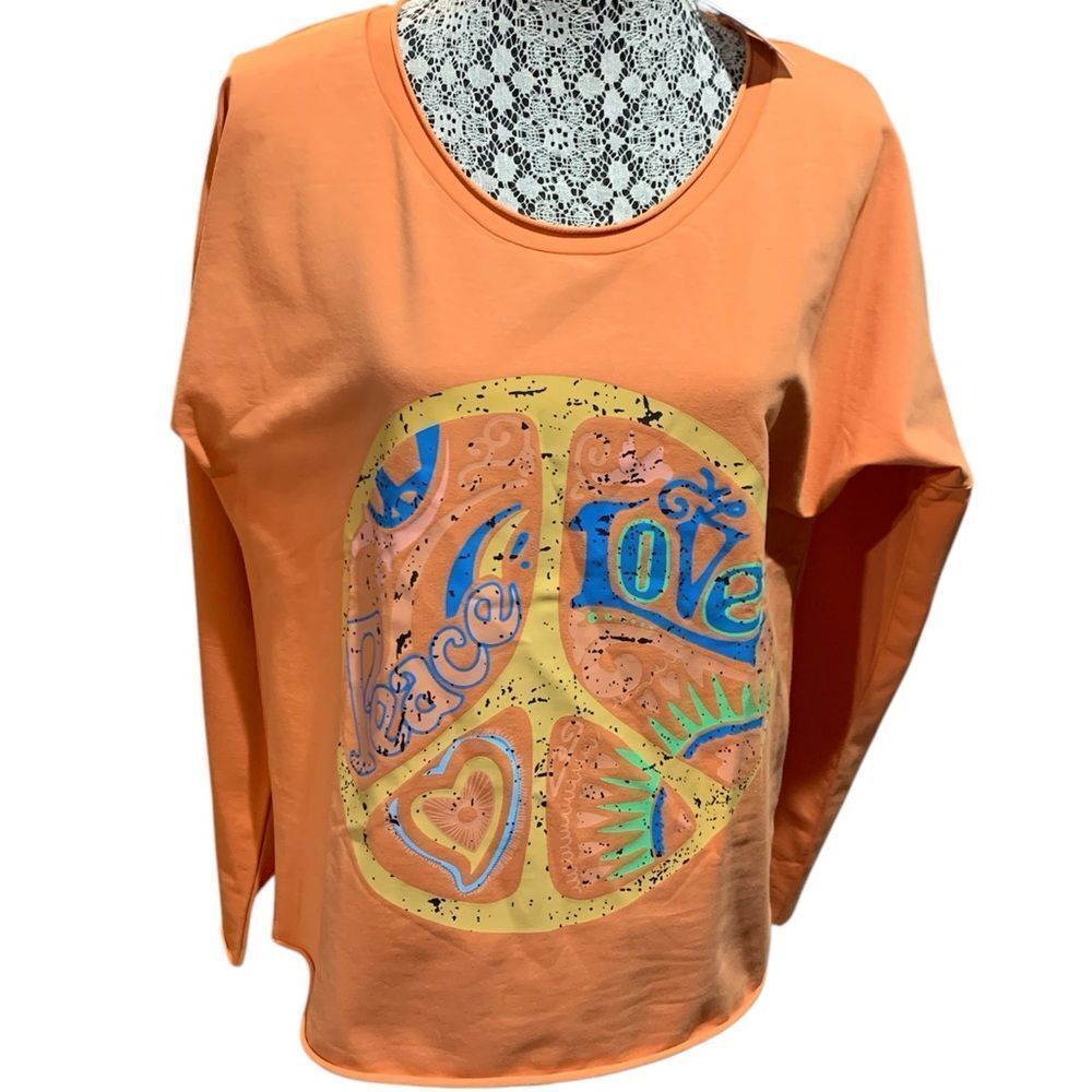 Orange Peace Love Shirt